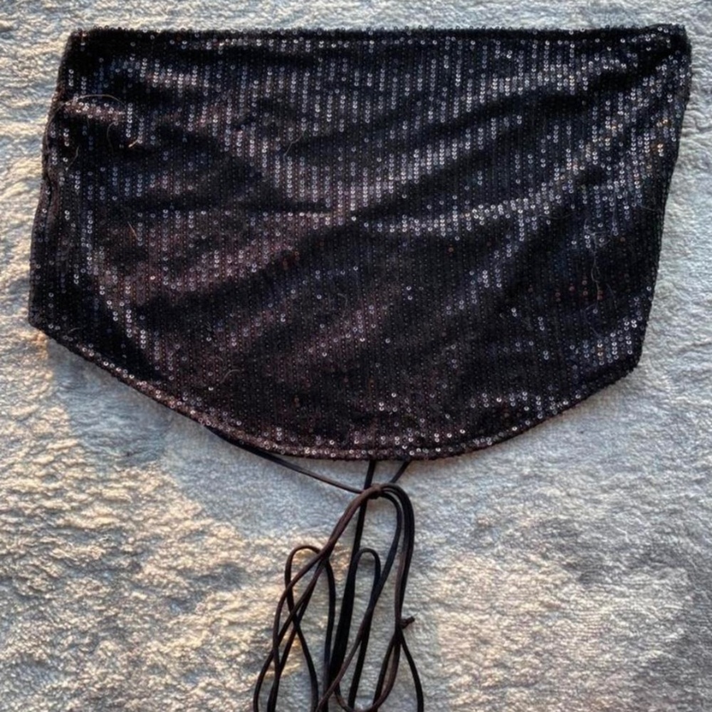Black Sequins top